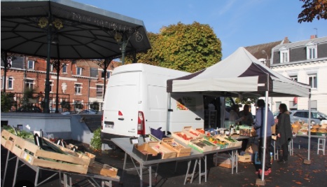 Marché bio Merville (photo site de la ville de Merville)